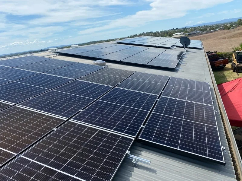 A large rooftop solar installation by KTM Solutions
